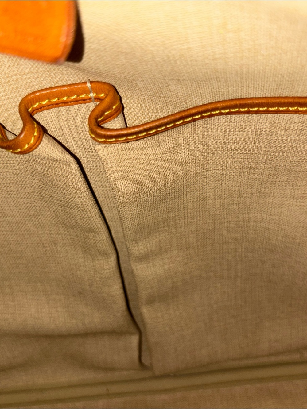 Louis Vuitton Brown Monogram Canvas Satchel with Tan Leather Trim - Picture 5 of 9